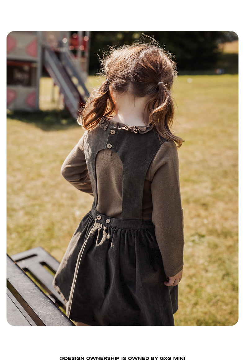 -ノースリーブワンピース コーデュロイ Aライン ジャンパースカート 丸首【mh0011319】 - mamahalo shop - ノースリーブワンピース -  べビー服 - 子供服 - 男の子 - 女の子