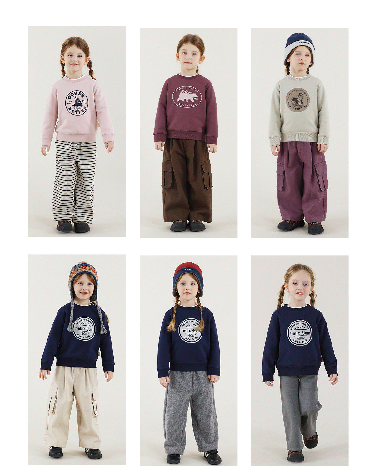 -長袖スウェットシャツ 裏起毛 プリント クルーネック 暖か【mh0011342】 - mamahalo shop - 長袖Tシャツ -  べビー服 - 子供服 - 男の子 - 女の子