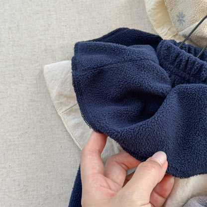 -ビッグフリルスカート付きボアパンツ フリースパンツ【mh0010817】 - mamahalo shop - ロングパンツ・スウェットパンツ -  べビー服 - 子供服 - 男の子 - 女の子