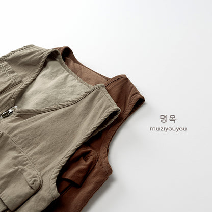 -ビッグポケットフィッシャーマンベスト【mh0010878】 - mamahalo shop - ベスト -  べビー服 - 子供服 - 男の子 - 女の子