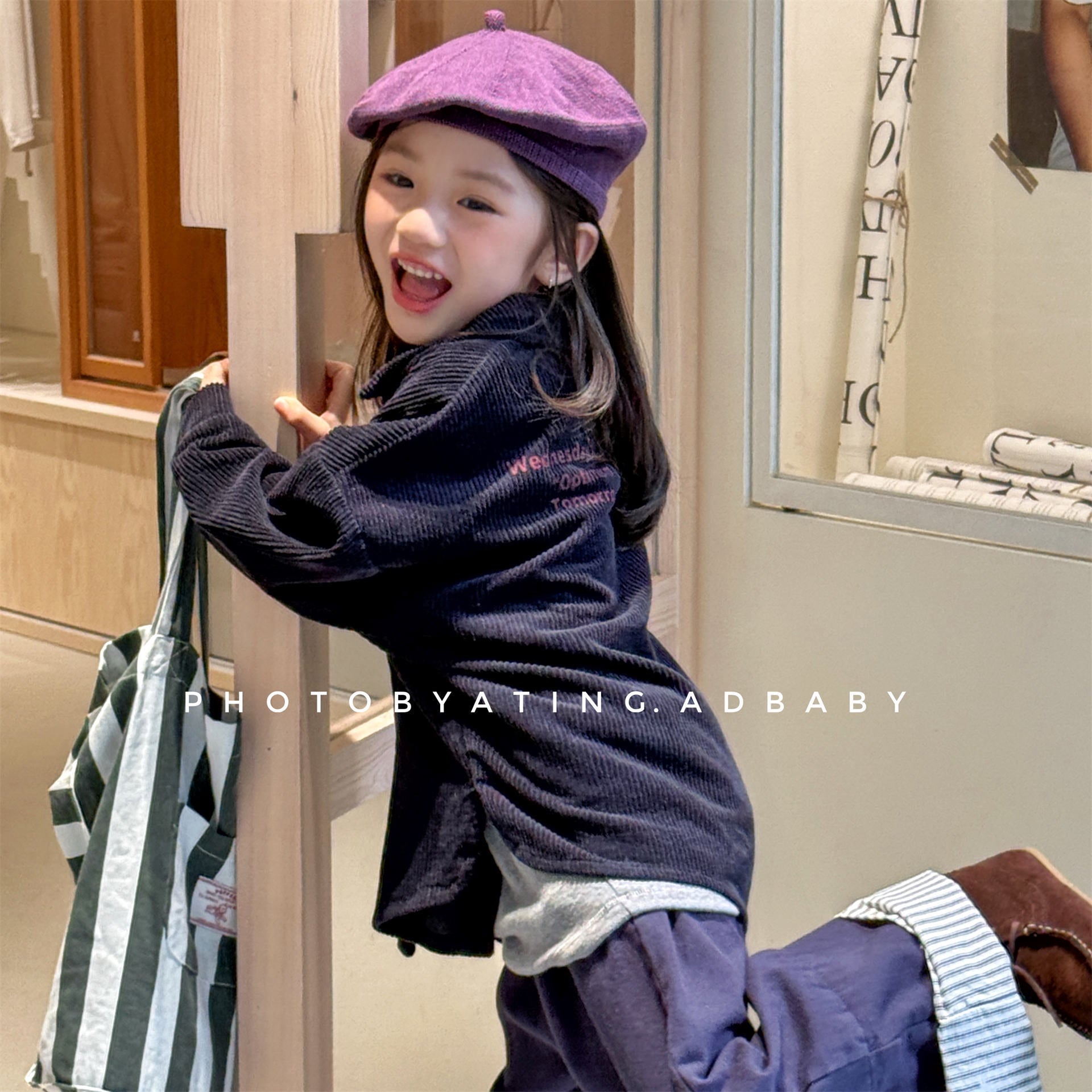 -コーデュロイシャツジャケット シャツコート【mh0010804】 - mamahalo shop - 長袖シャツ・ブラウス -  べビー服 - 子供服 - 男の子 - 女の子