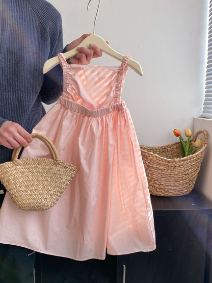 -キッズワンピース キャミソールドレスワンピース ピンク【mh0005853】 - mamahalo shop - ノースリーブワンピース -  べビー服 - 子供服 - 男の子 - 女の子