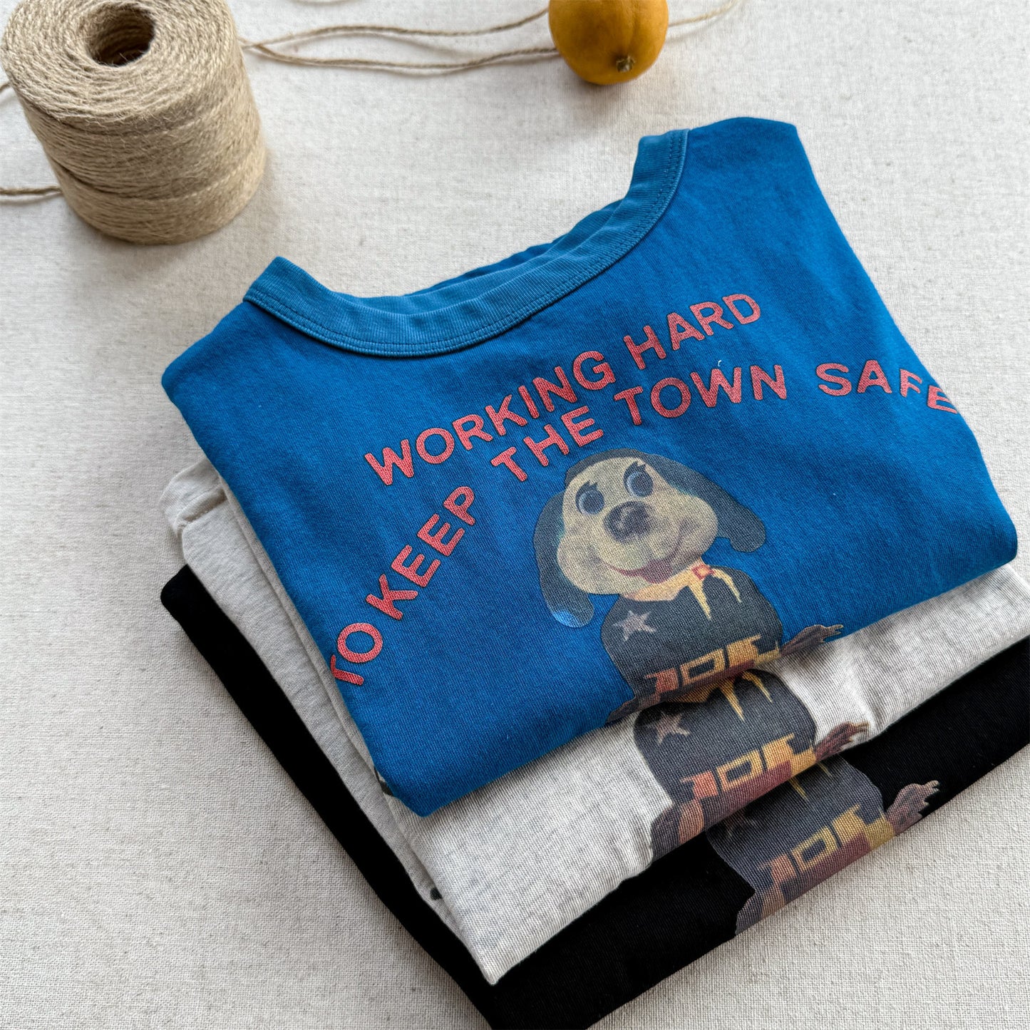 Dog Print Graphic T-shirt ドッグプリント 半袖Tシャツ【mh0013221】