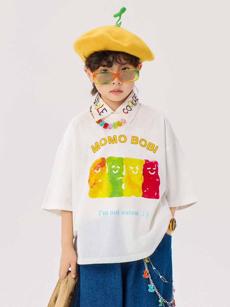 Gummy Bear Graphic Tee クマプリント 半袖Tシャツ【mh0012995】