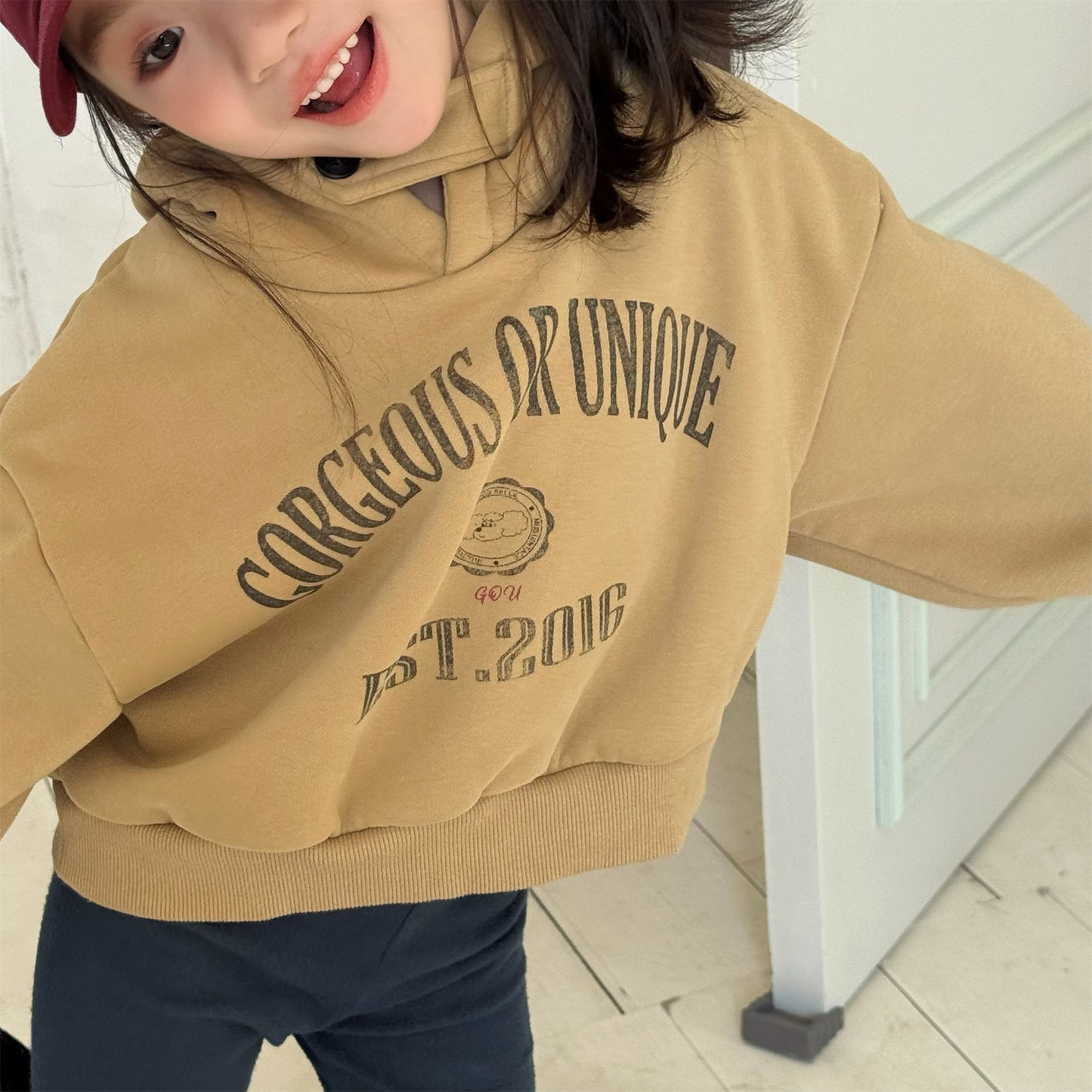 フーディスウェットトレーナー フード付き ロゴプリント パッチワーク【mh0011909】