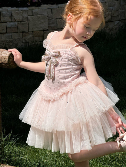 Heavy Industry Pink Tulle Dress ビーズ装飾 キャミソールワンピース【mh0013256】