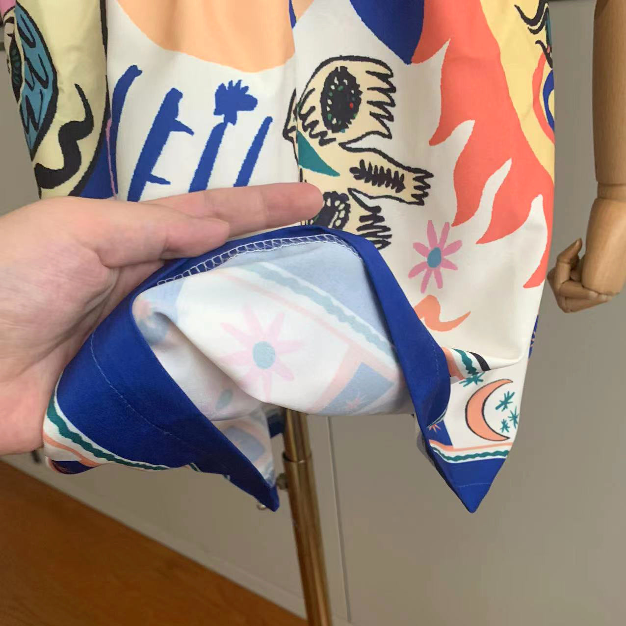 -キッズジュニアワンピース フリルショルダープリントサマードレス - mamahalo shop - ノースリーブワンピース -  べビー服 - 子供服 - 男の子 - 女の子