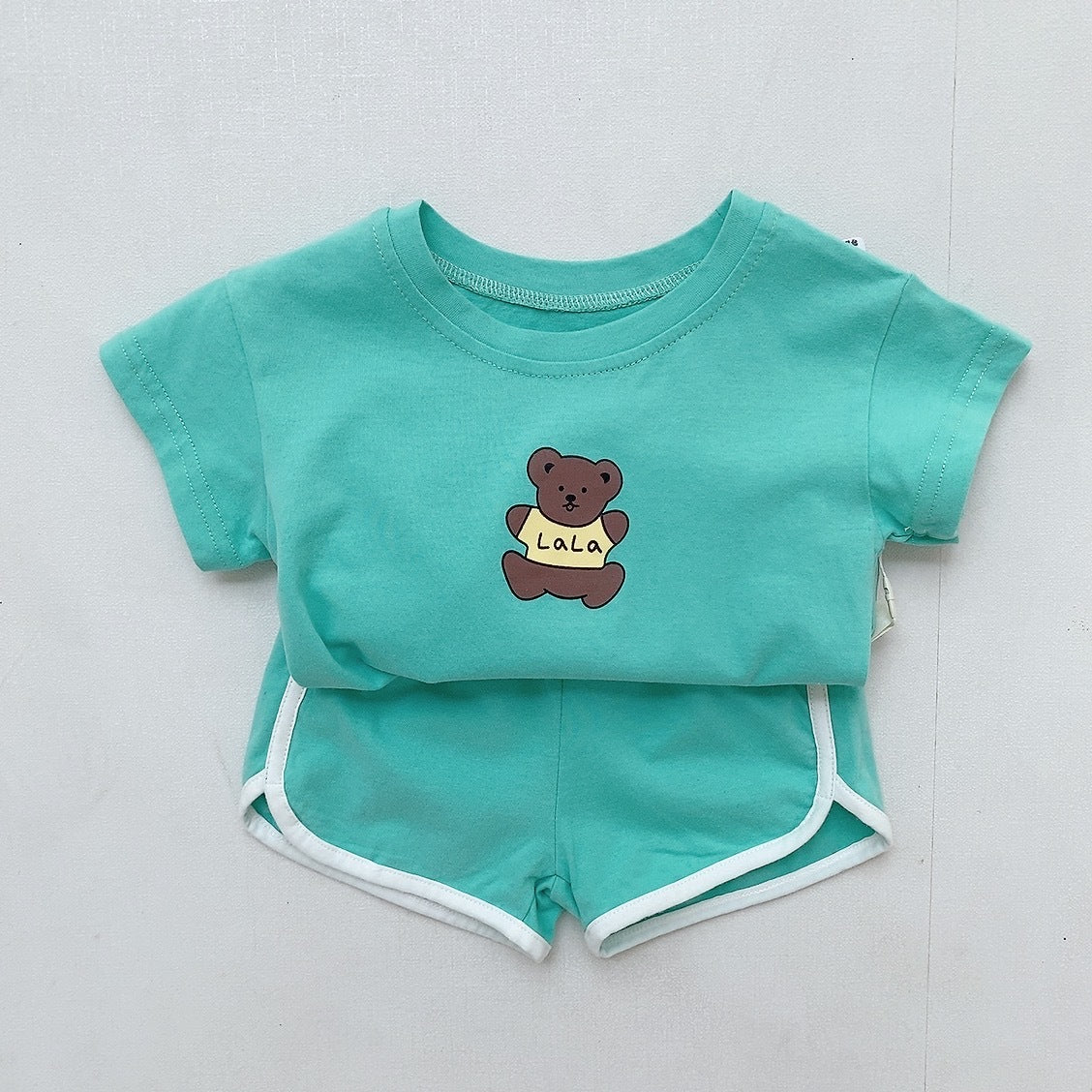 -ベビー くま セットアップ Tシャツ パンツ【mh0000054】 - mamahalo shop - 半袖セットアップ -  べビー服 - 子供服 - 男の子 - 女の子