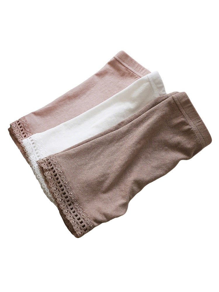 Lace Hem Shorts ストレッチ レース ショートレギンスパンツ【mh0012978】