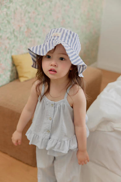 Fashionable Camisole Frill Pants Ruffle Camisole Long Pants [mh0013276]