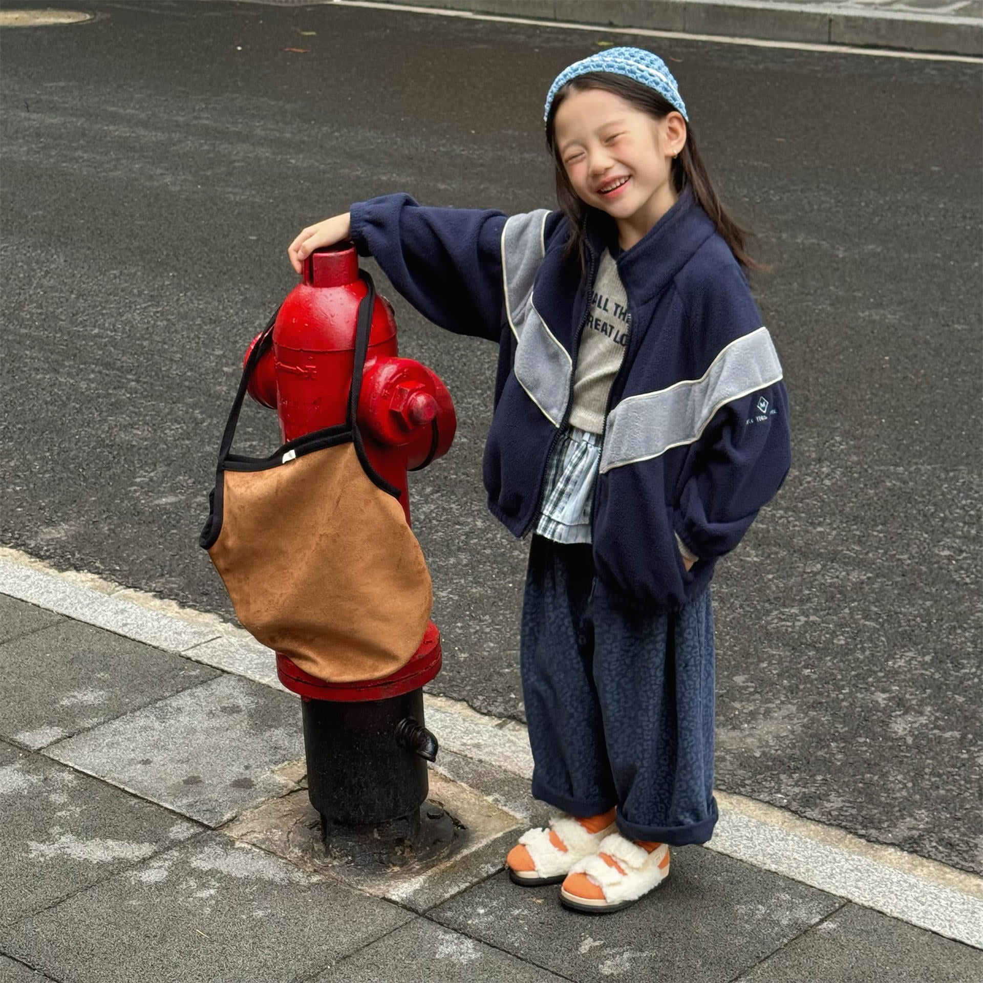 -バイカラージップアップフリースジャケットブルゾン裏起毛防寒アウター【mh0010912】 - mamahalo shop - ショートコート・ジャケット・ジャンパー -  べビー服 - 子供服 - 男の子 - 女の子