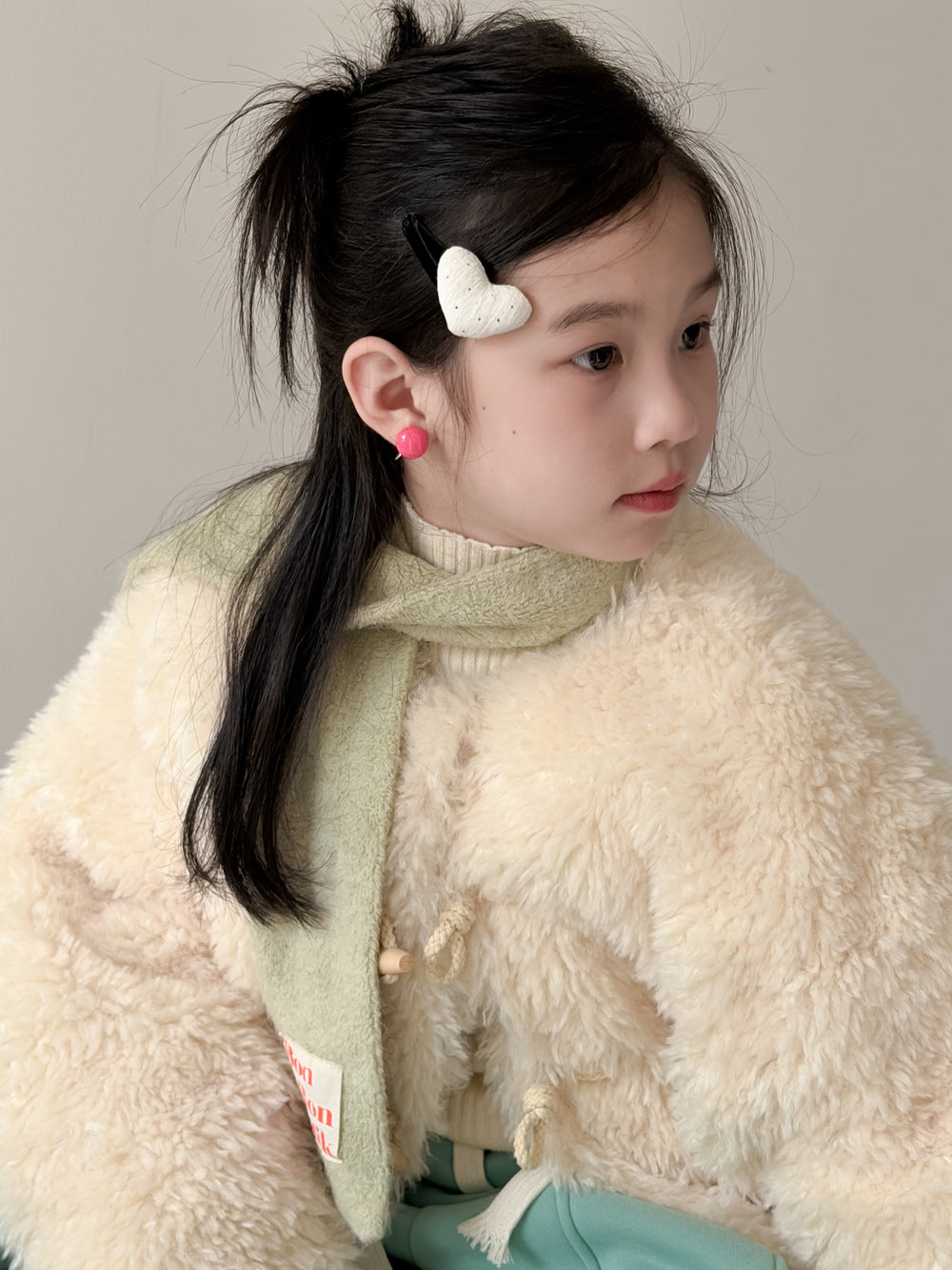 フリースダッフルジャケット ファーフリース トグルボタン アウター【mh0011865】