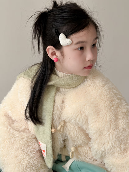 フリースダッフルジャケット ファーフリース トグルボタン アウター【mh0011865】