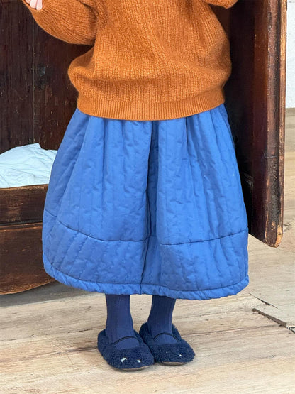 キルトスカート キルティング ミモレ丈【mh0011775】
