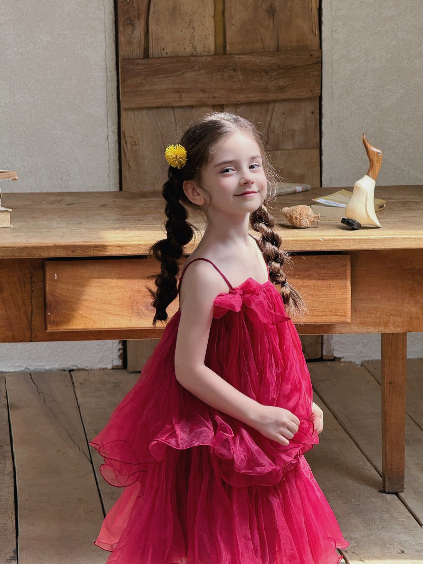 Spaghetti Strap Tulle Princess Dress チュール キャミソールワンピース【mh0013411】