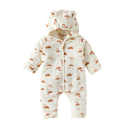 アウタージャンプスーツ 耳付 中綿 厚手 手足カバー付【mh0011701】