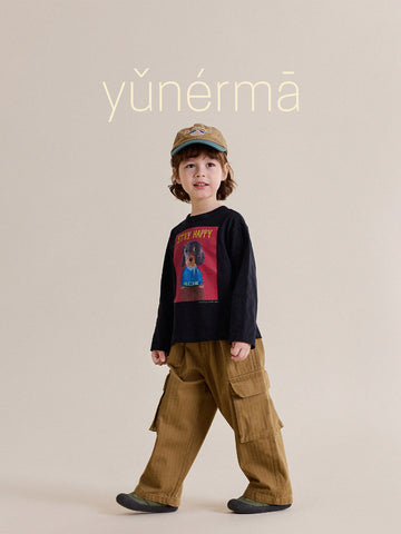 Camiseta de manga larga estampada para niños y jóvenes [mh0014255]