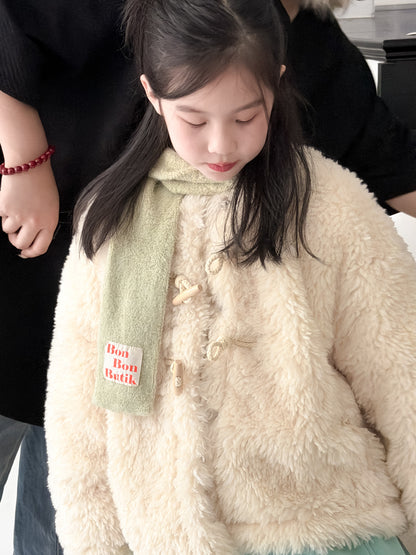 フリースダッフルジャケット ファーフリース トグルボタン アウター【mh0011865】