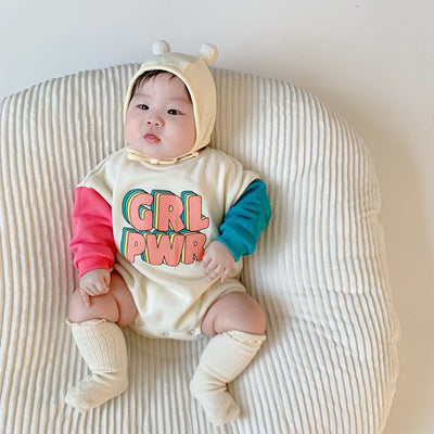 -☺︎ ベビー レターロゴ セットアップ ロンパース トレーナー リンク ママ お揃い コーデ - mamahalo shop - 長袖セットアップ -  べビー服 - 子供服 - 男の子 - 女の子