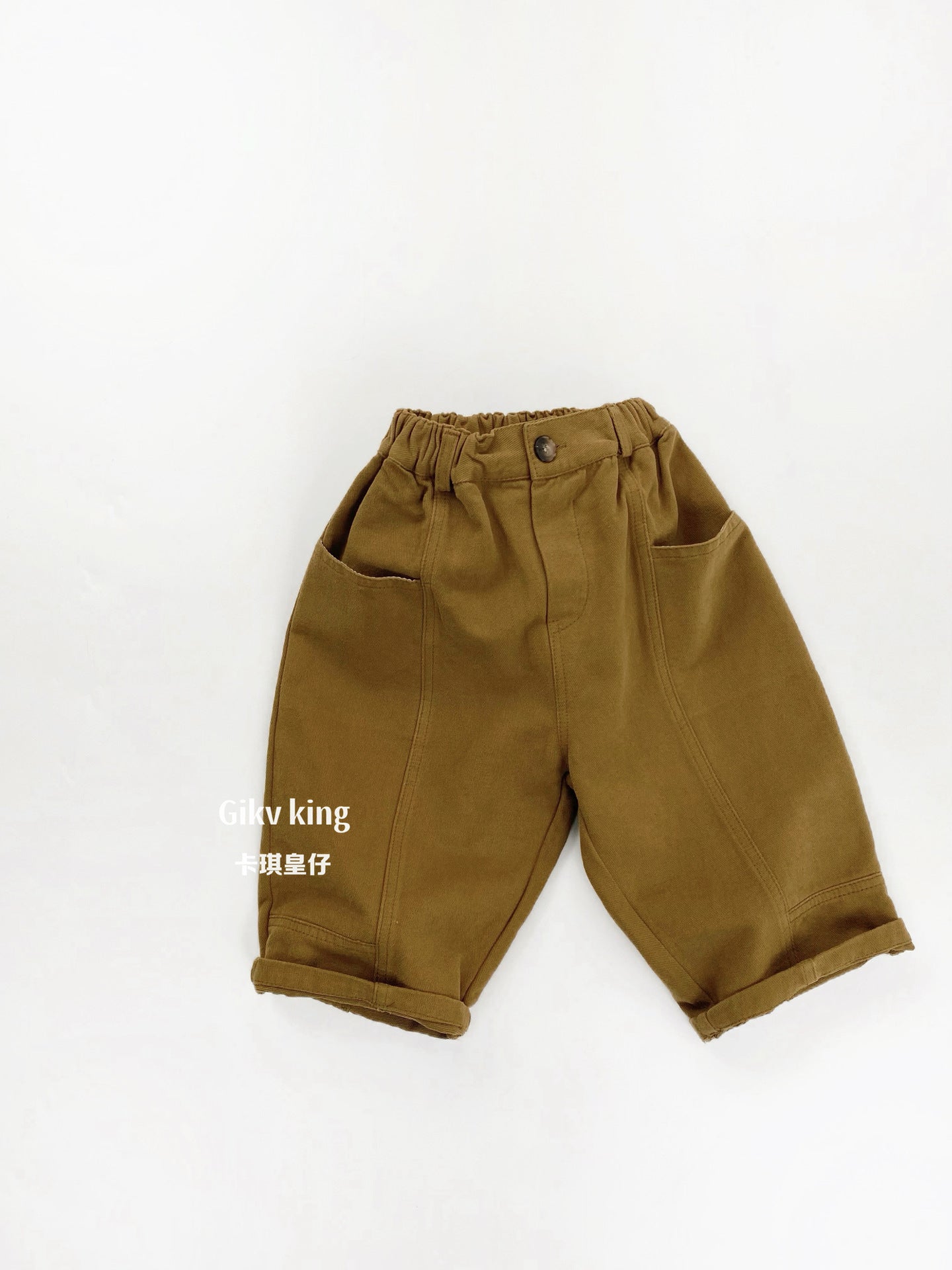 Woven Elastic Waist Tapered Pants Simple Tapered Pants [mh0012569]