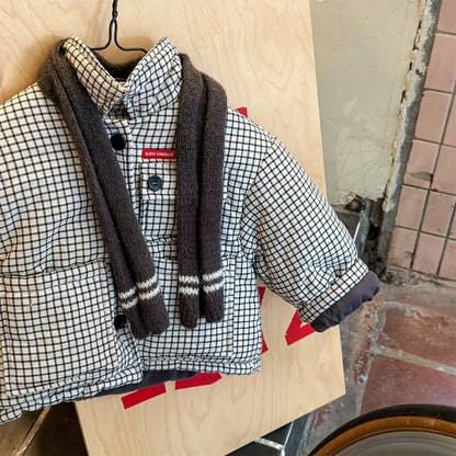 チェック柄ジャケット コート 中綿入り アウター【mh0011901】