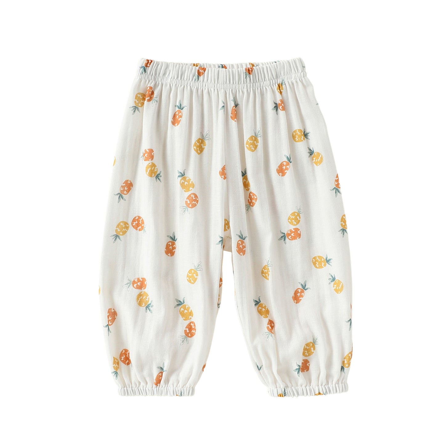 Fruit Print Cotton Pants アニマル＆フルーツ ロングパンツ【mh0013045】