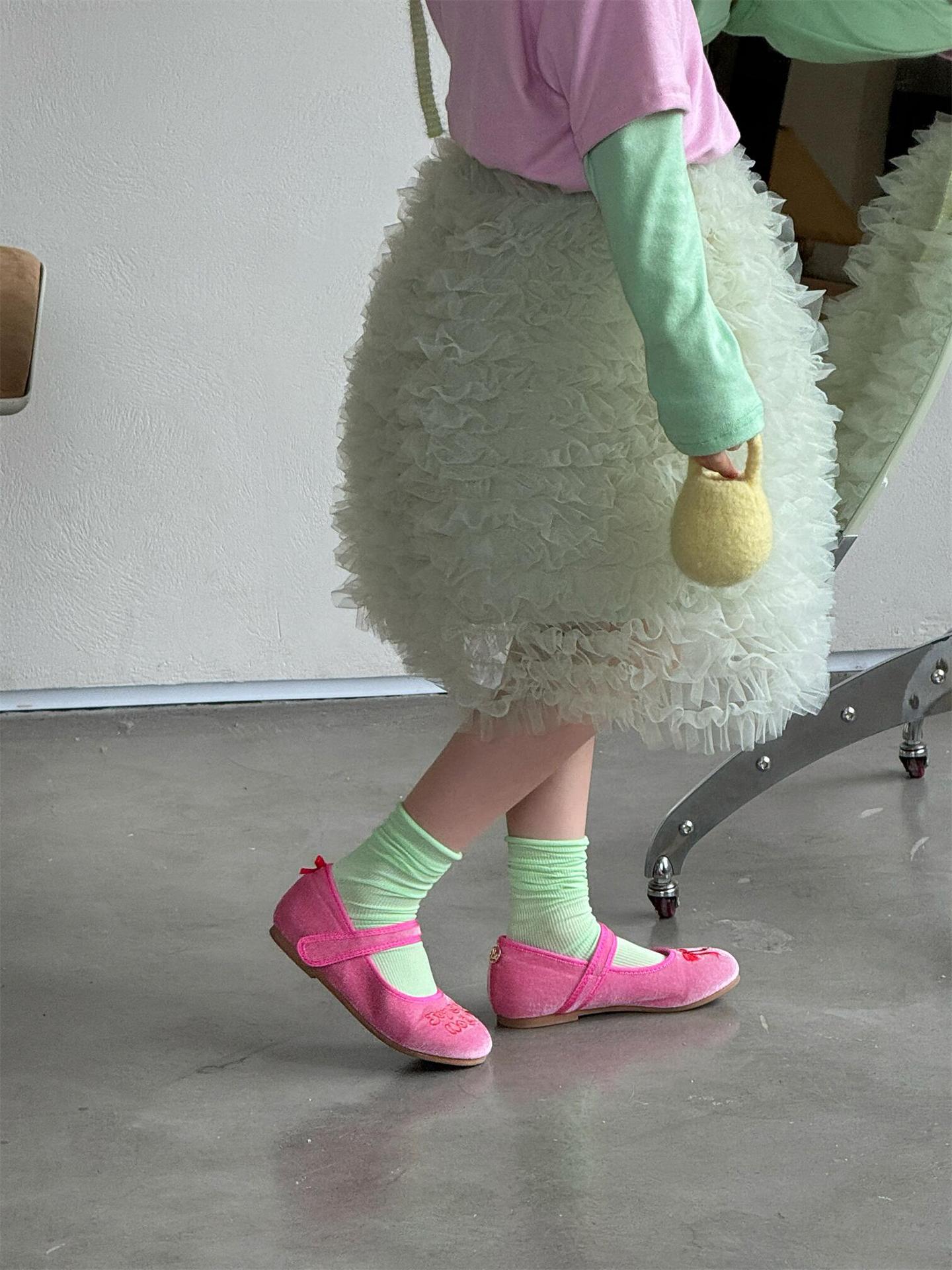 Tiered Mesh Tutu Skirt チュチュ 膝丈スカート【mh0012871】