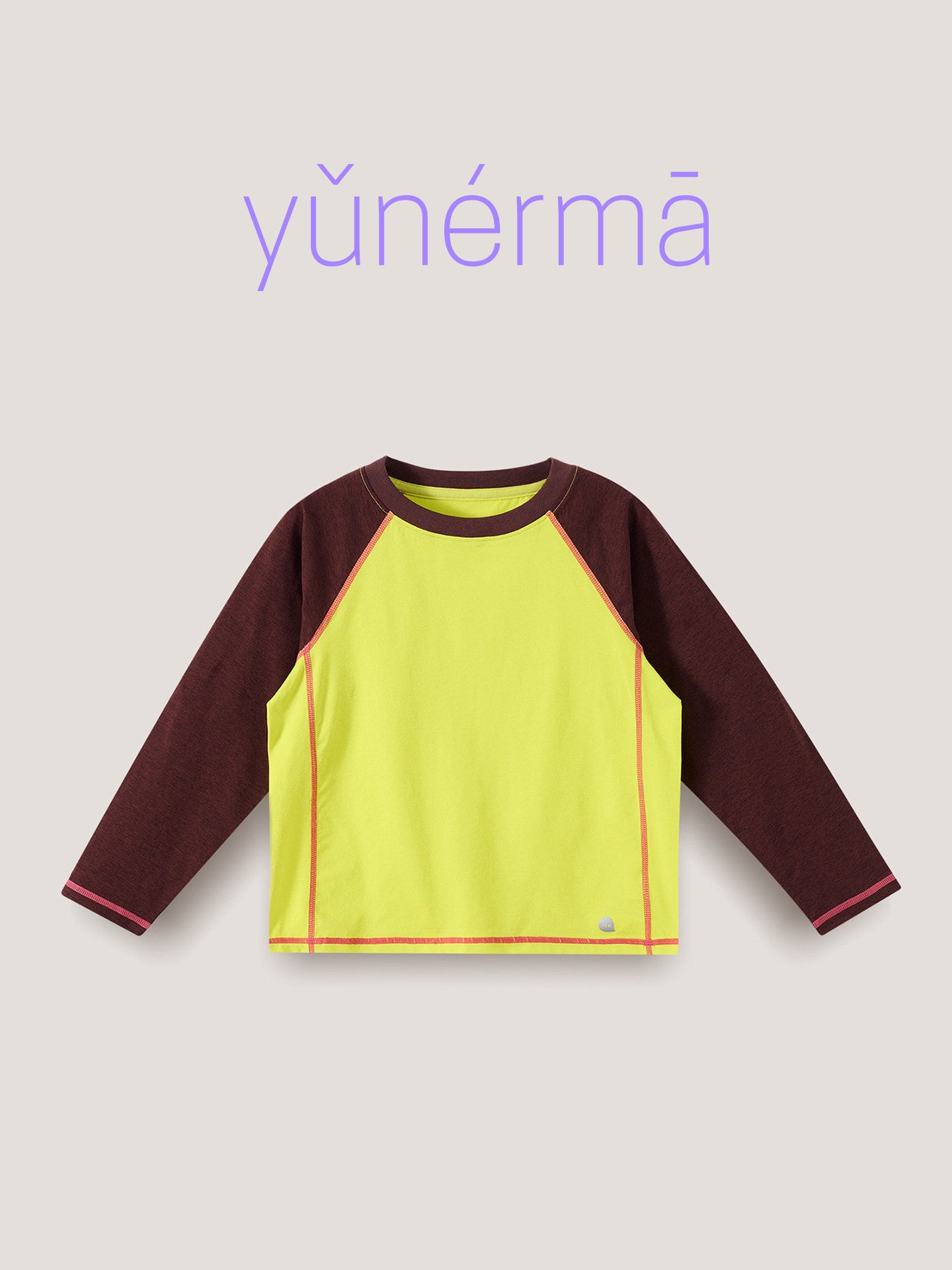 Kids' Junior Color-Block Raglan Sleeve Quick Dry Long Sleeve T-Shirt [mh0013984]