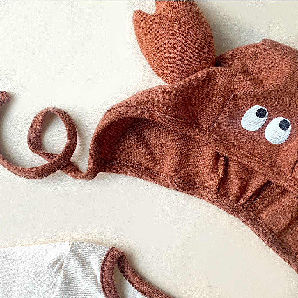 Crab Short Long Sleeve Bodysuit カニ 半袖/長袖ロンパース コスチューム【mh0013373】