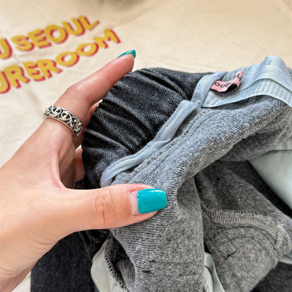 -キャラクタープリントポケットデニムパンツ ワイドパンツ【mh0010808】 - mamahalo shop - デニムパンツ -  べビー服 - 子供服 - 男の子 - 女の子