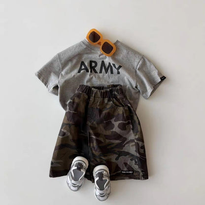 Pantalones Rectos Camuflaje Shorts Militares【mh0013275】