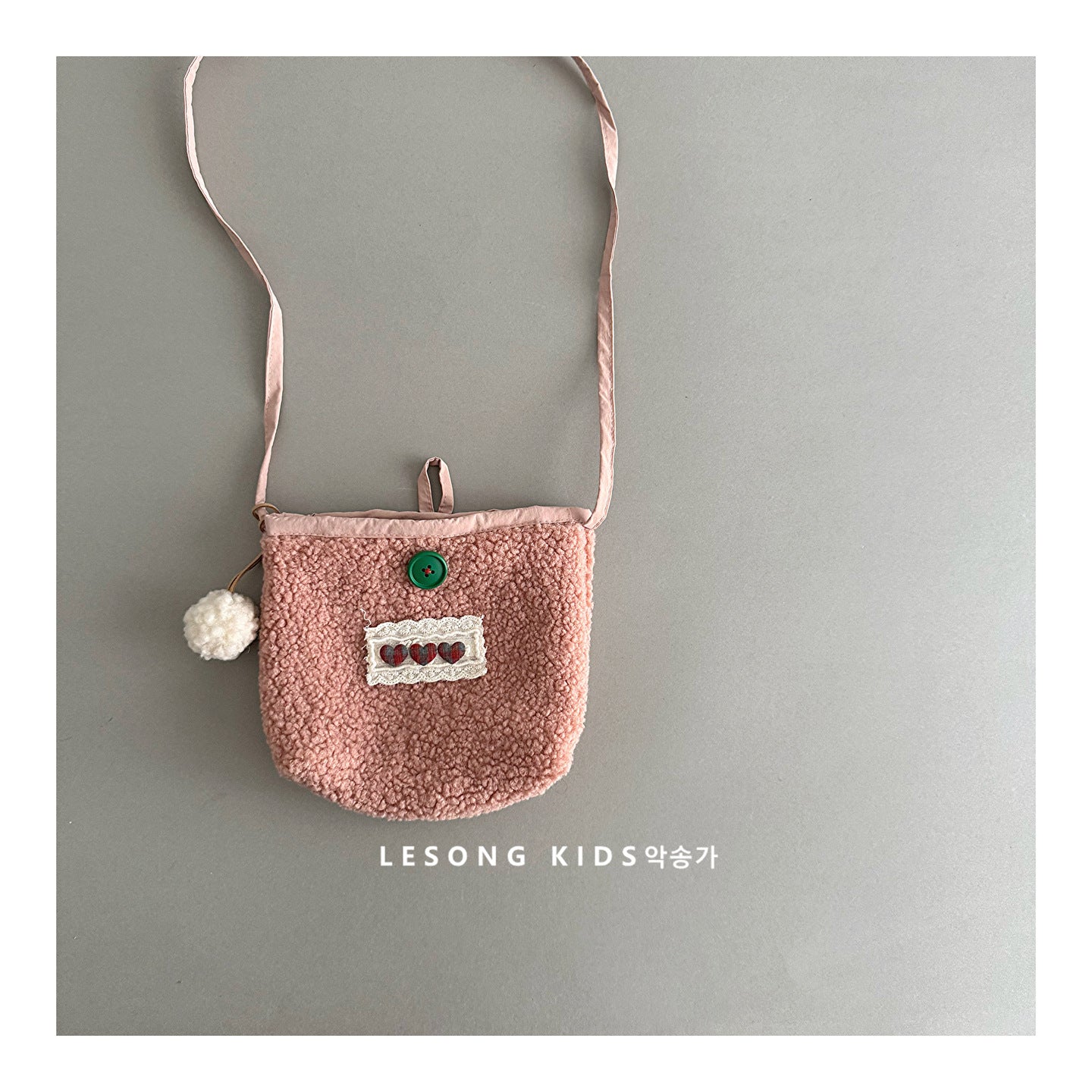 ベビーキッズバッグ ボアフリース ポシェット ポーチ 鞄【mh0011816】