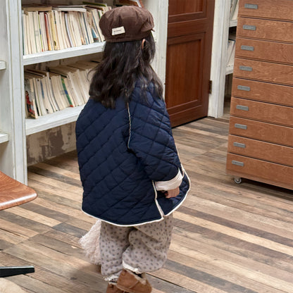 キルトジャケット ノーカラー キルティング アウター【mh0011924】