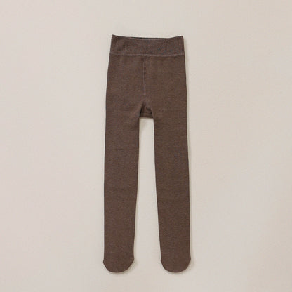 -キッズ タイツ 裏起毛 暖かい レギンス 無地 ファッション【mh0011345】 - mamahalo shop - レギンスパンツ -  べビー服 - 子供服 - 男の子 - 女の子