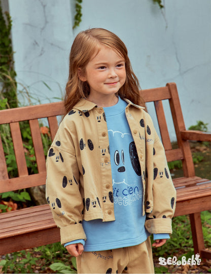 -ドッグ柄ジャケット/犬プリントスウェット/いぬ柄パンツ【mh0010984】 - mamahalo shop - 長袖セットアップ -  べビー服 - 子供服 - 男の子 - 女の子