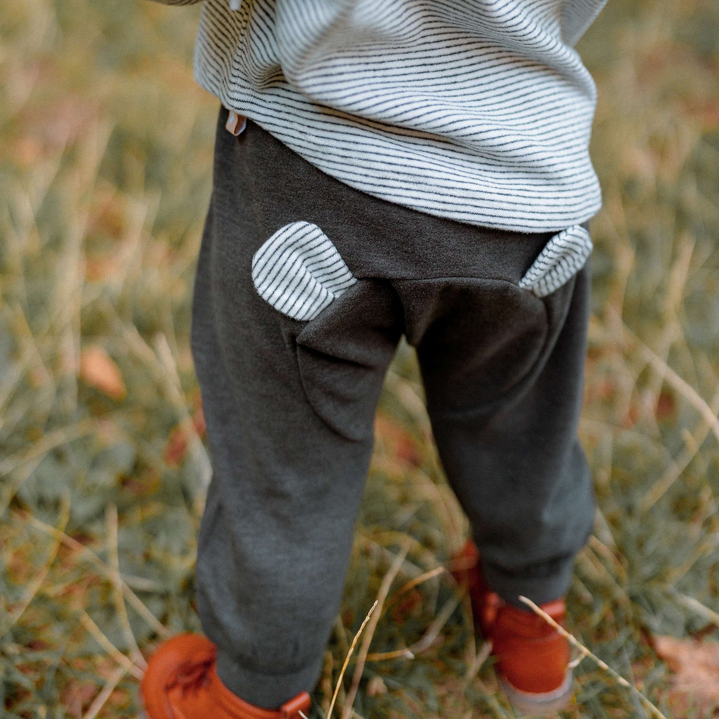 ロングパンツ 裏起毛素材 クマ耳デザイン スウェットパンツ カジュアル【mh0011643】