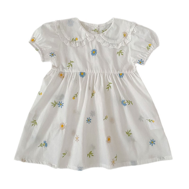 Floral Puff Sleeve Romper Dress パフスリーブ ロンパース ワンピース【mh0013167】