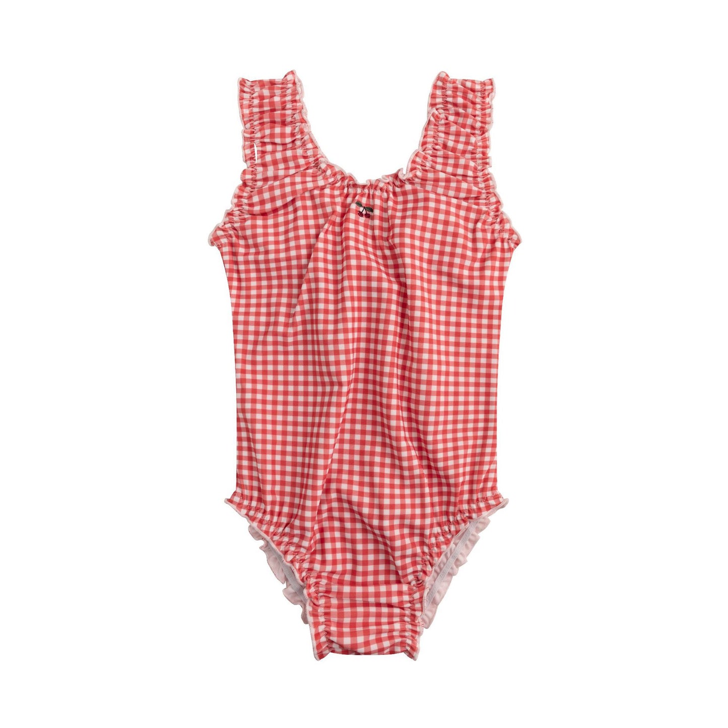 UPF50 Plus Gingham Ruffled One-piece ギンガムチェック 水着【mh0012602】