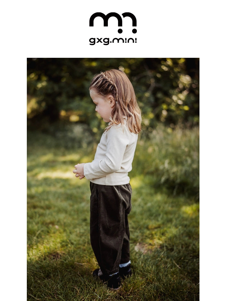 -ロングパンツ コーデュロイ 裏地付き 防寒 暖パン カジュアル【mh0011320】 - mamahalo shop - ロングパンツ・スウェットパンツ -  べビー服 - 子供服 - 男の子 - 女の子