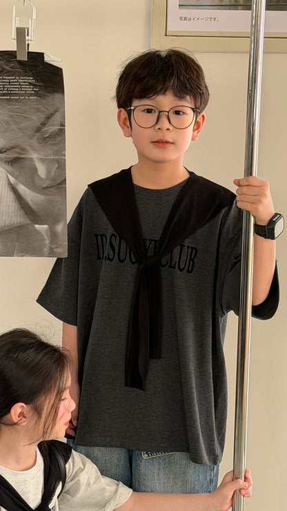 Letter Print Cotton T-shirt レター プリント 半袖Tシャツ【mh0012519】