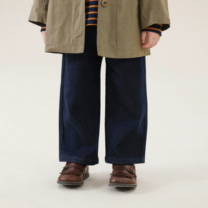 -シンプルベーシックストレートデニムパンツ【mh0011298】 - mamahalo shop - デニムパンツ -  べビー服 - 子供服 - 男の子 - 女の子