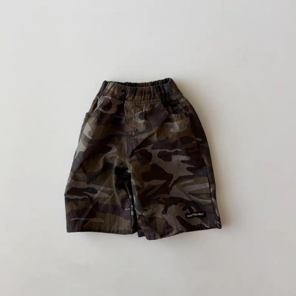 Pantalones Rectos Camuflaje Shorts Militares【mh0013275】