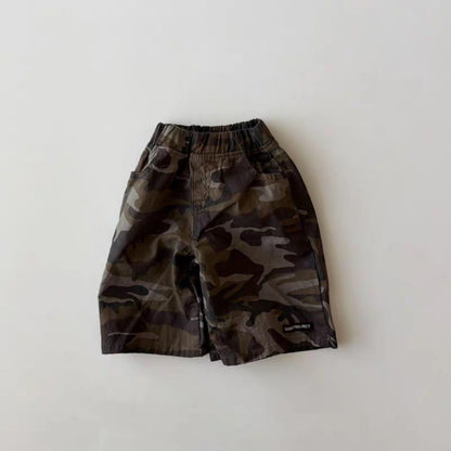 Pantalones Rectos Camuflaje Shorts Militares【mh0013275】