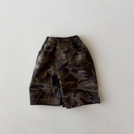 Camouflage Straight-Leg Pants ミリタリー ハーフパンツ【mh0013275】