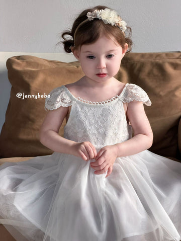 Lace Tulle Princess Dress レース チュール ワンピース【mh0012558】