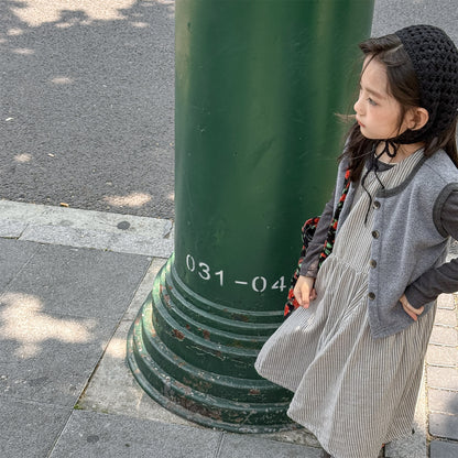 -フロントボタン付きフリースベスト【mh0010809】 - mamahalo shop - ベスト -  べビー服 - 子供服 - 男の子 - 女の子