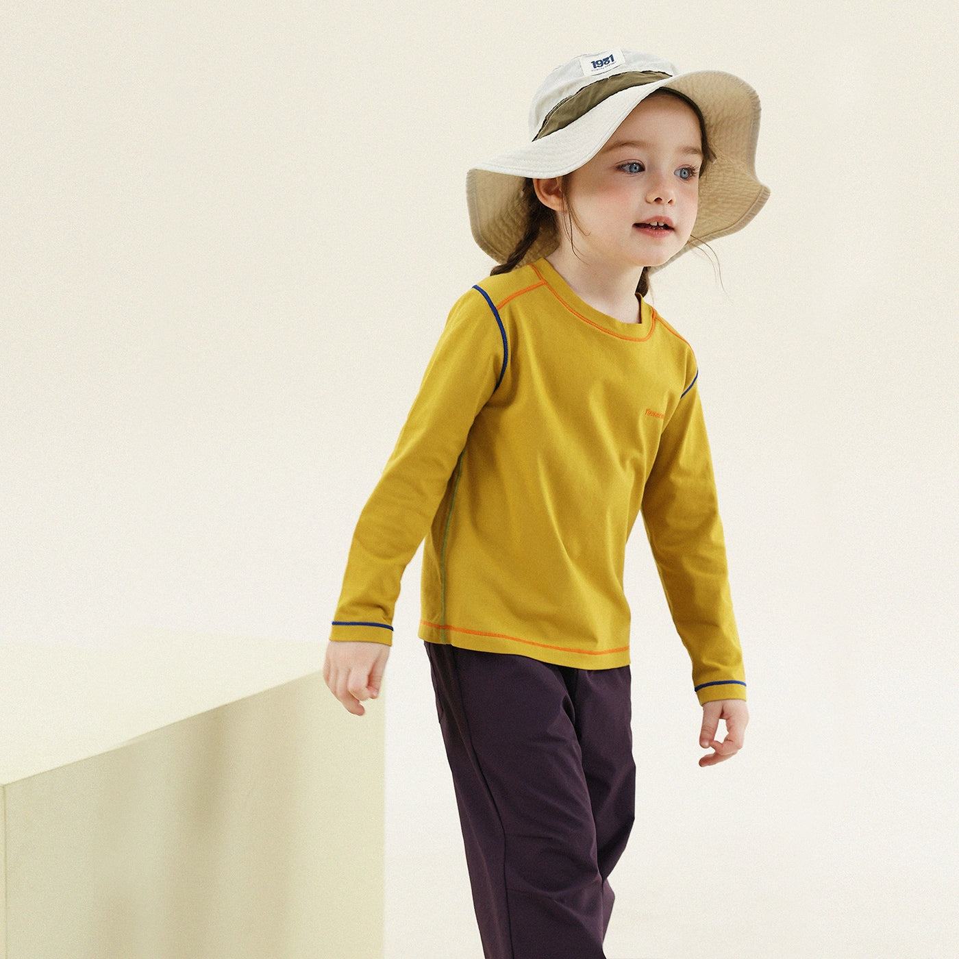 -切り替えステッチ長袖Tシャツ【mh0011300】 - mamahalo shop - 長袖Tシャツ -  べビー服 - 子供服 - 男の子 - 女の子