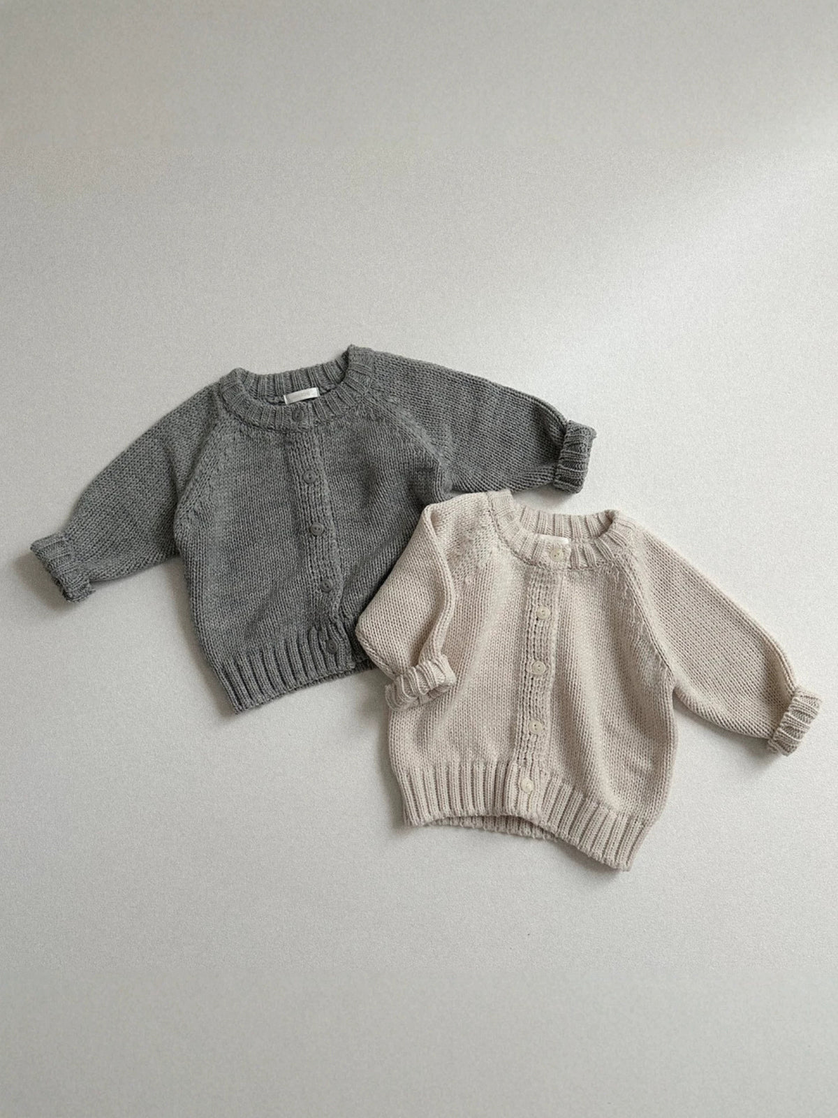 Baby Kids Round Neck Knit Cardigan【mh0014626】