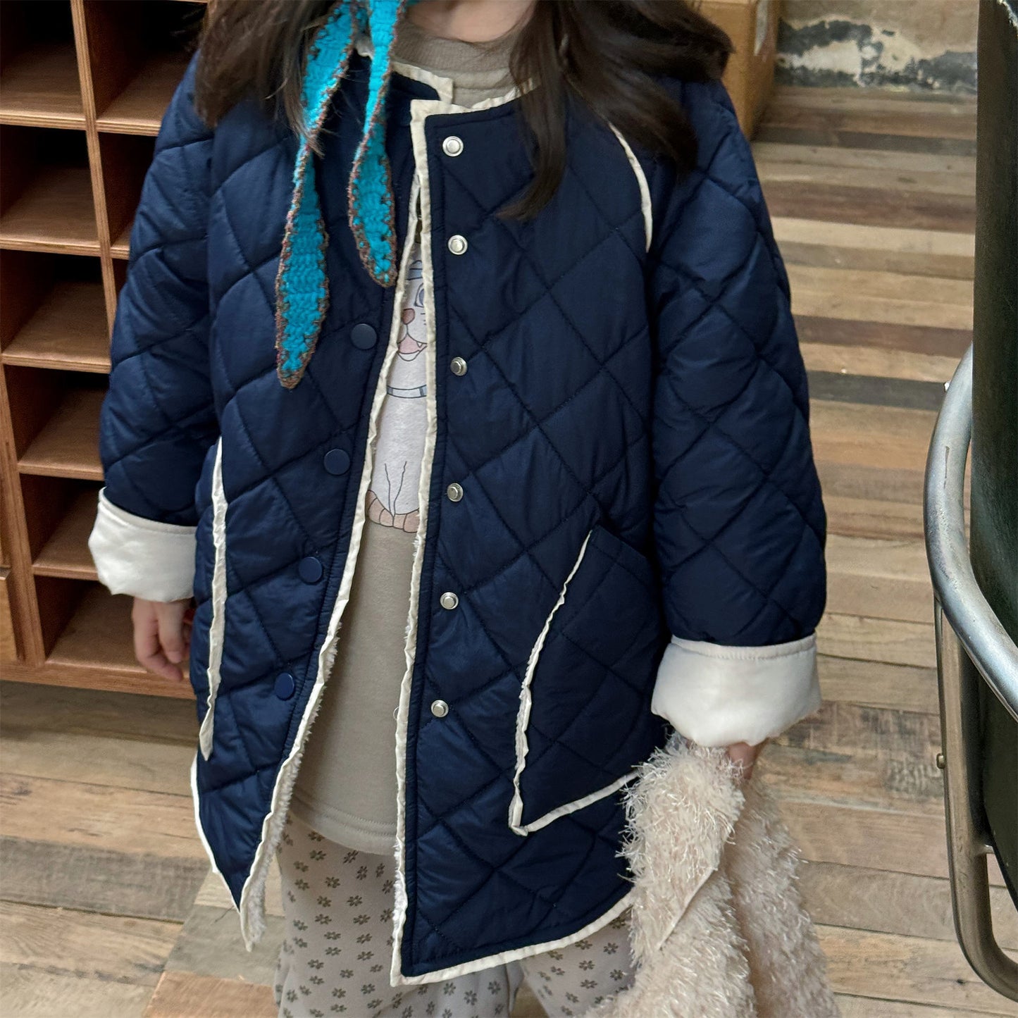 キルトジャケット ノーカラー キルティング アウター【mh0011924】