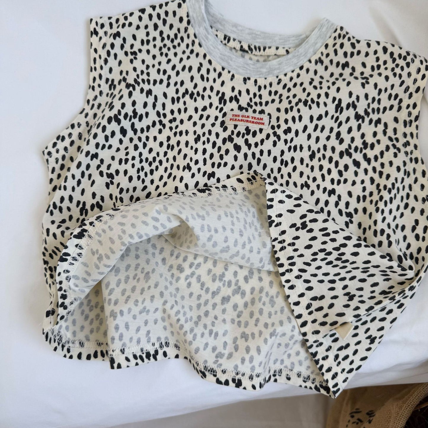 Leopard Print Round Neck Tank レオパード タンクトップ【mh0013648】